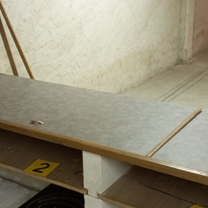 salle en travaux